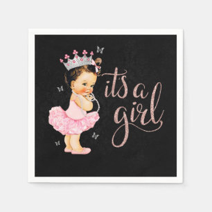 Princess It's a Girl Baby Shower Napkin
