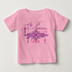 Princess Jewels Custom Pink Baby Tutu Bodysuit