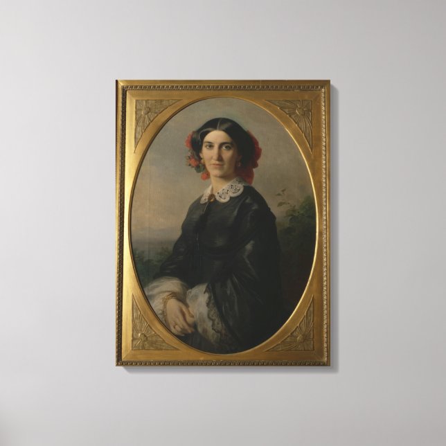 Princess Johanna von Bismarck, 1857 Canvas Print (Front)