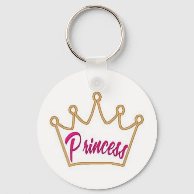 Princess keychain by Lillianmadison.com (Front)