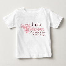 Princess King of Kings baby girl tee