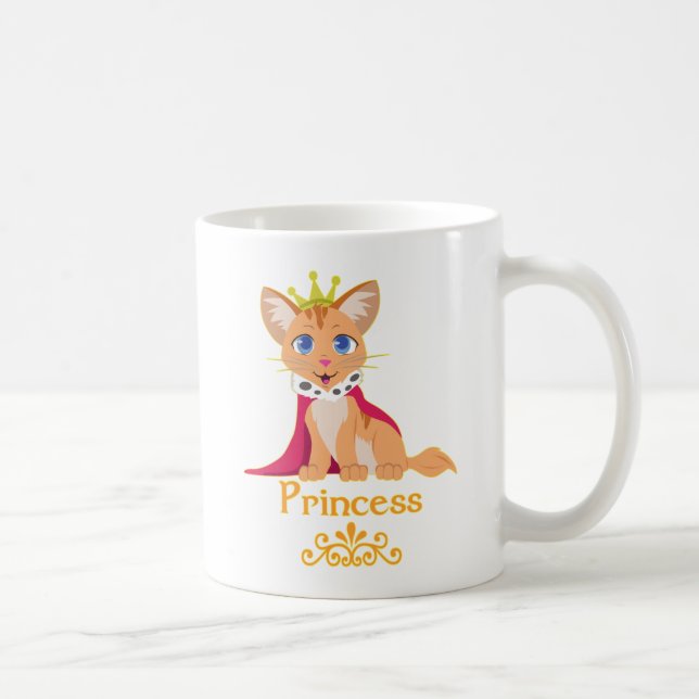 Princess Kitten Coffee Mug (Right)