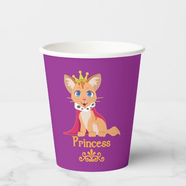 Princess Kitten Paper Cup (Front)