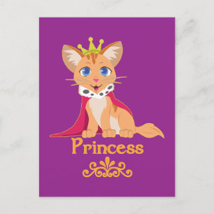 Princess Kitten Postcard