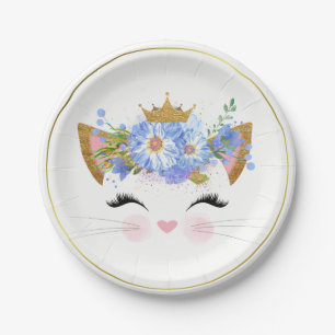 Princess Kitty Paper Plate