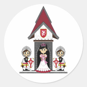 Princess & Knights at Mini Castle Sticker