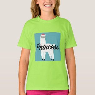 Princess Lama Design - Girls' Basic T-Shirt