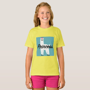 Princess Lama Design - Girls' Basic T-Shirt