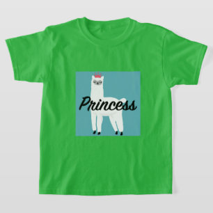 Princess Lama Design - Girls' Basic T-Shirt