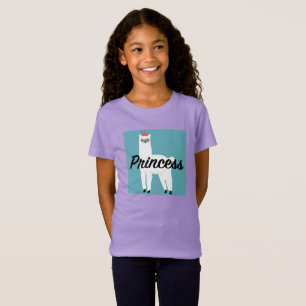Princess Lama Design - Girls' Fine Jersey T-Shirt