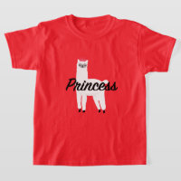 Princess Lama Design - Girls' Fine Jersey T-Shirt