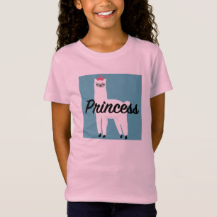 Princess Lama Design - Girls' Fine Jersey T-Shirt