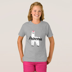 Princess Lama Design - Girls' Fine Jersey T-Shirt