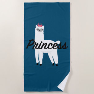 Princess Lama Design - Girls' Fine Jersey T-Shirt Beach Towel