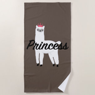Princess Lama Design - Girls' Fine Jersey T-Shirt Beach Towel