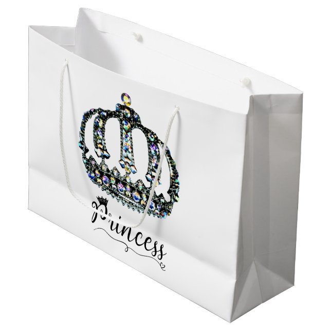 “Princess” Large Gift Bag (Front Angled)