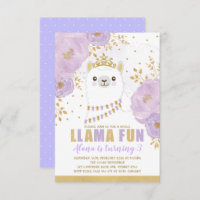 Princess Llama Birthday / Purple Gold Fiesta Party
