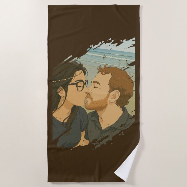 Princess love beach towel (Front)