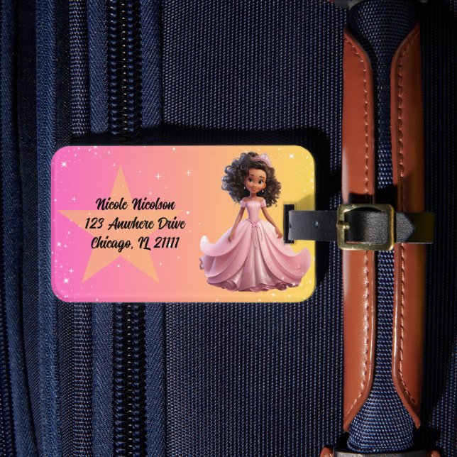 Princess Luggage Tag (Front Insitu 4)