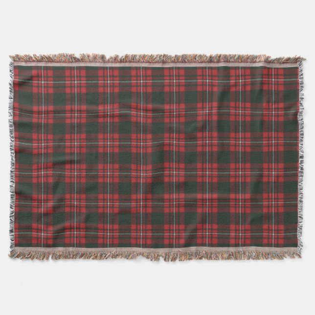 Princess Margaret Rose M Original Scottish Tartan Throw Blanket (Front)