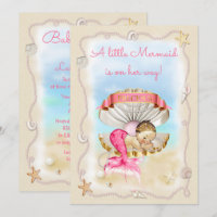 Princess Mermaid Clam Shell Baby Shower