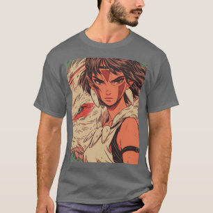 Princess Mononoke Vintage Cartoon Style funny T-Shirt