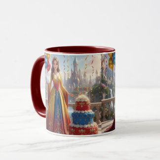 Princess Mug – Birthday Design with Cake