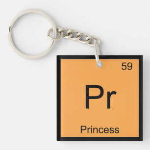 Princess Name Chemistry Element Periodic Table Key Ring