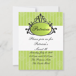 Princess Name Filigree Invitation