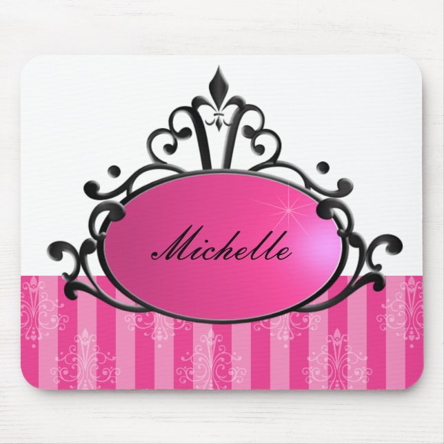 Princess Name Filigree Mouse Mat (Front)