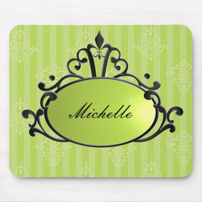 Princess Name Filigree Mouse Mat (Front)