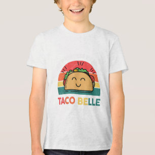 Princess Name Taco Belle Cinco Mayo Funny Mexican Tri-Blend Shirt