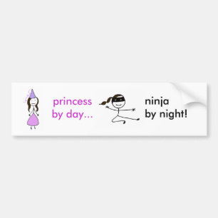 Princess Ninja Bumper Sticker