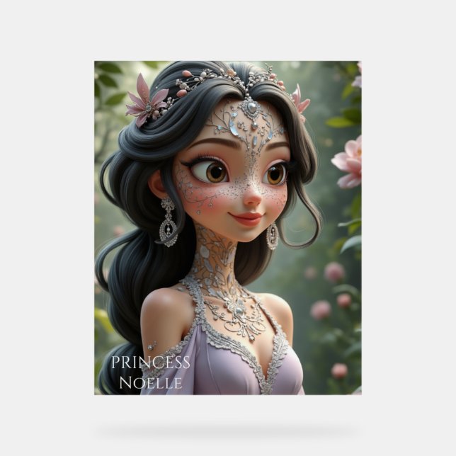 Princess Noelle: Enchanted Grace Acrylic Sign (Front)