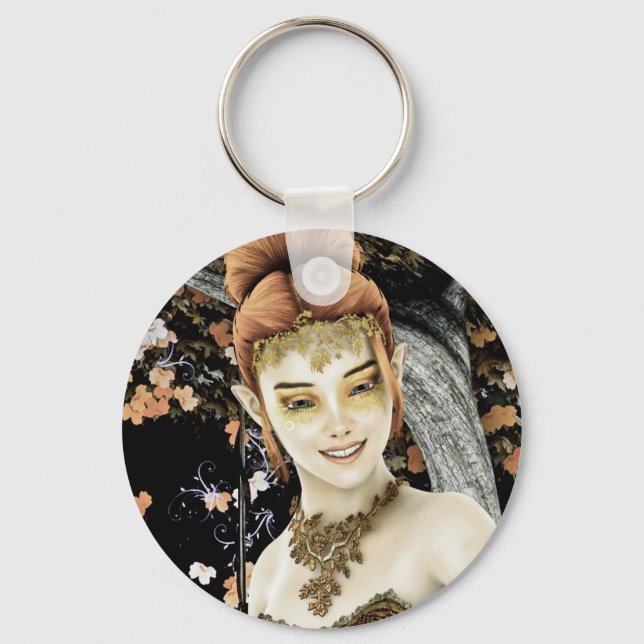 Princess of Autumn Key Ring (Front)