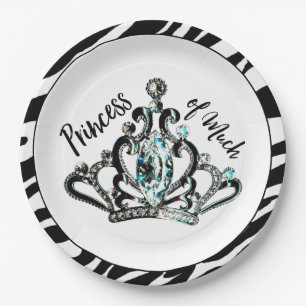 "Princess of Much" Party Plates