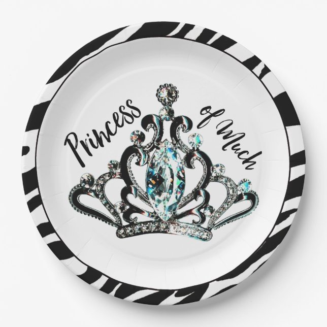 "Princess of Much" Party Plates (Front)