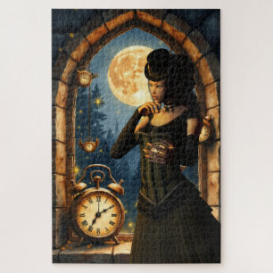 Princess of the Clocks – Keeper of Moonlit Hours. Jigsaw Puzzle
