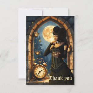Princess of the Clocks – Keeper of Moonlit Hours. Thank You Card