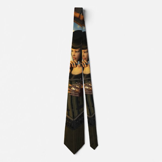 Princess of the Clocks – Keeper of Moonlit Hours.  Tie (Front)