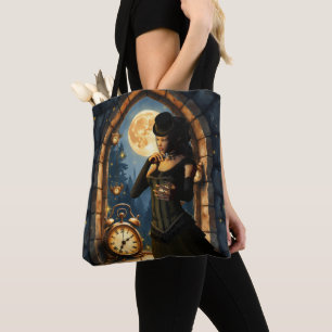 Princess of the Clocks – Keeper of Moonlit Hours. Tote Bag