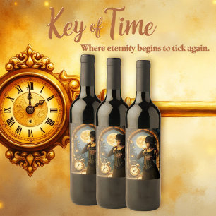 Princess of the Clocks – Keeper of Moonlit Hours.  Wine Label