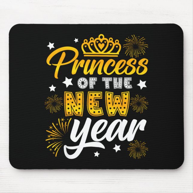 Princess Of The New Year 2026 New Years Eve Firewo Mouse Mat (Front)