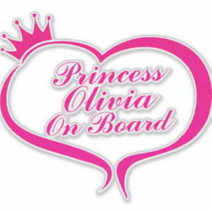 "Princess On Board" Car