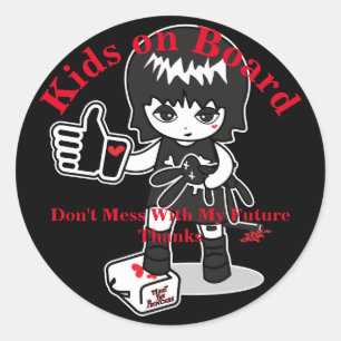 Princess on Board Classic Round Sticker