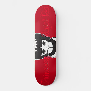 Princess on Royal Red Skateboard