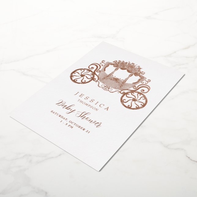 Princess On the Way Baby Shower Rose Gold (Rotated)