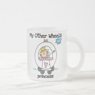 Princess Other Wheels Frosted Glass Coffee Mug