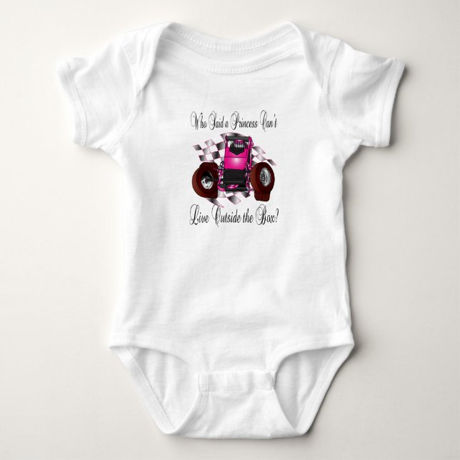 Princess outside the bos baby bodysuit (Front)