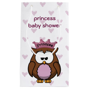 princess owl  baby shower gift bag